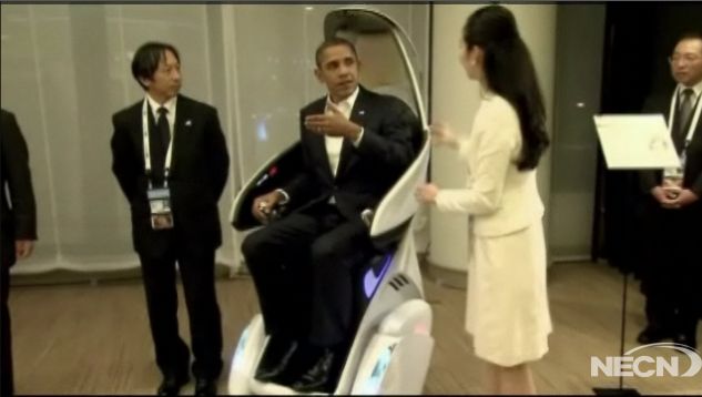 Prezydent Obama na spotkaniu z robotami [wideo]