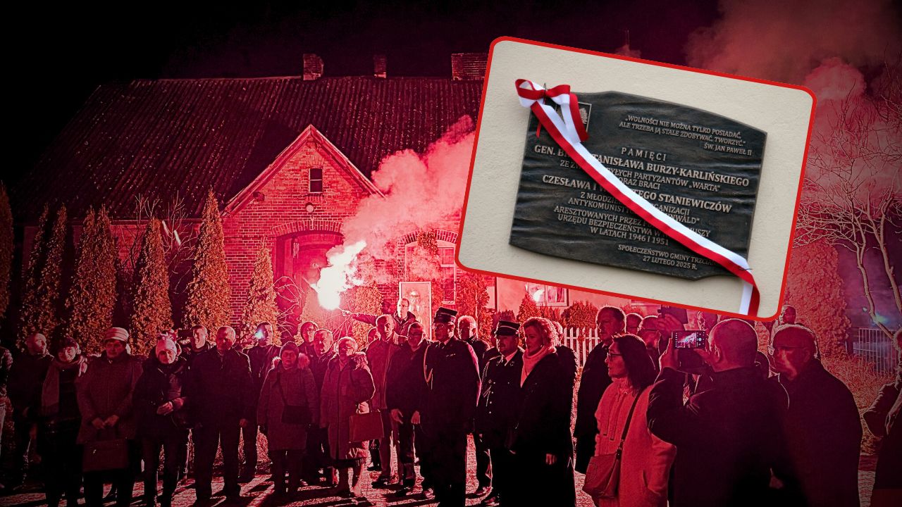 Odsłonięcie tablicy upamiętniającej więźniów politycznych w Niekursku