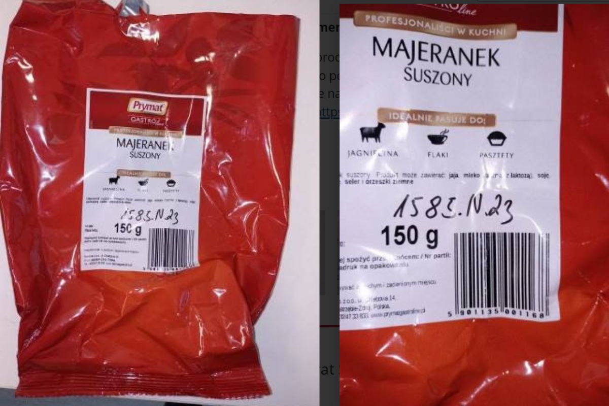 Partia majeranku suszonego objęta ostrzeżeniem GIS