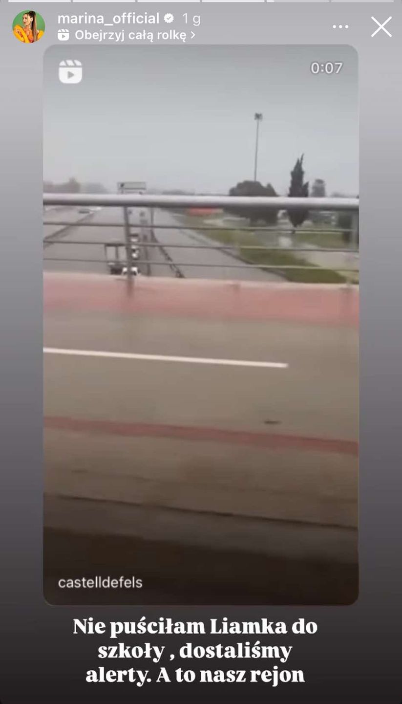 Marina o powodzi w Hiszpanii. Nie puściła syna do szkoły