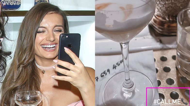 Natalia Janoszek udaje podryw w londyńskim barze?