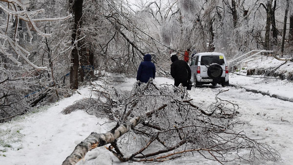 We Władywostoku doszło do załamania pogody. Marznący deszcz sparaliżował miasto