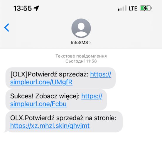 Fałszywe wiadomości SMS