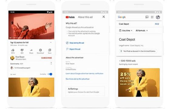 Google zwiększa przejrzystość reklam