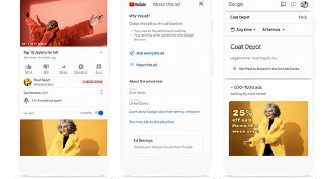 Google zwiększa przejrzystość reklam