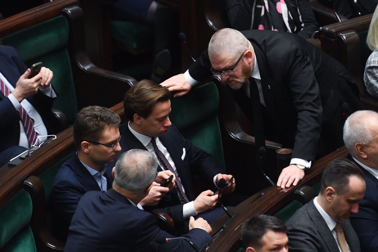 Krzysztof Bosak i Grzegorz Braun w Sejmie