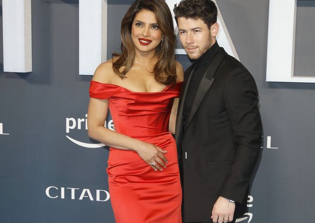 Priyanka Chopra i Nick Jonas na premierze serialu "Cytadela"