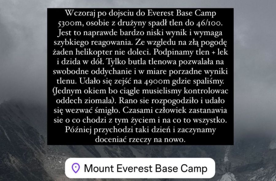 Kuba Patecki o wspinaczce na Mount Everest