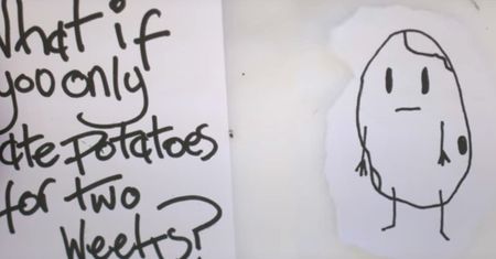 Przez 2 tygodnie jadł tylko ziemniaki. Oto efekty (WIDEO)