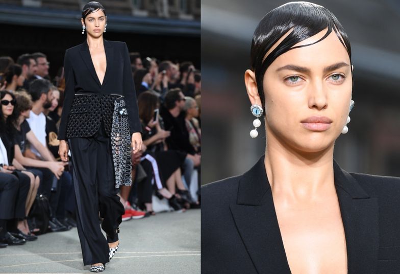 Irina Shayk na wybiegu Givenchy