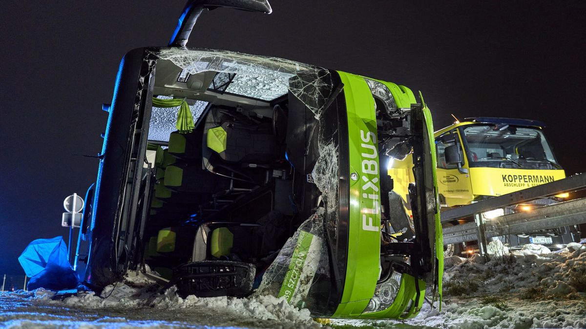 Wypadek Flixbusa przy granicy z Polską