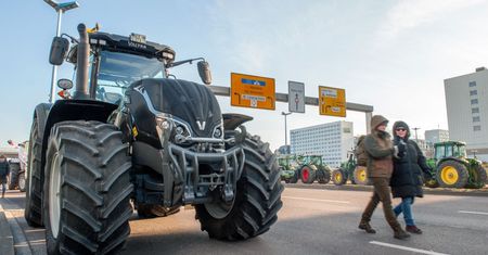 Rolnicy z Niemiec zablokowali granicę z Czechami