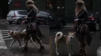 Rafalala z psem na spacerze
