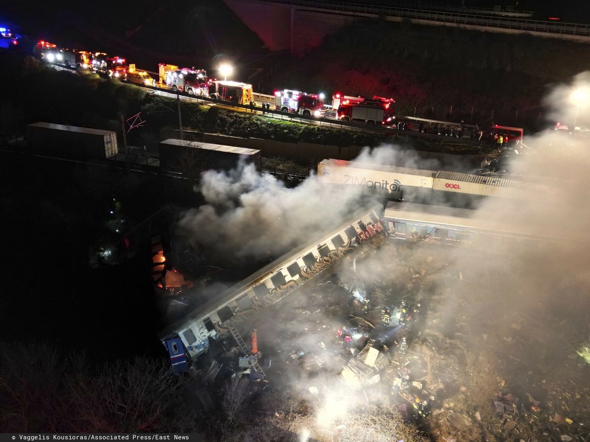 Katastrofa kolejowa w Grecji. Są ofiary, dziesiątki rannych