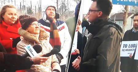 Spięcie seniorki z Hołownią. "A na kogo pani głosowała?"