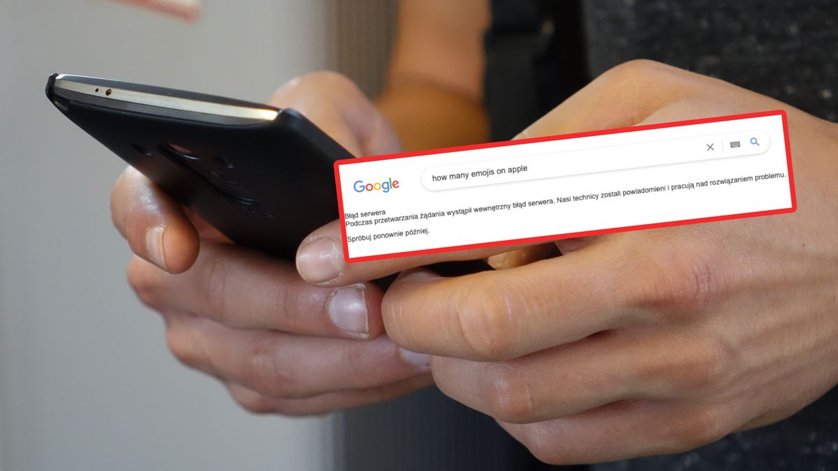 Błąd w wyszukiwarce Google