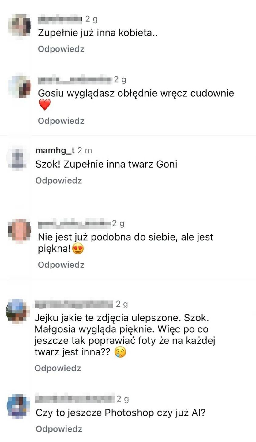 Internauci komentują nową sesję zdjęciową Małgorzaty Rozenek