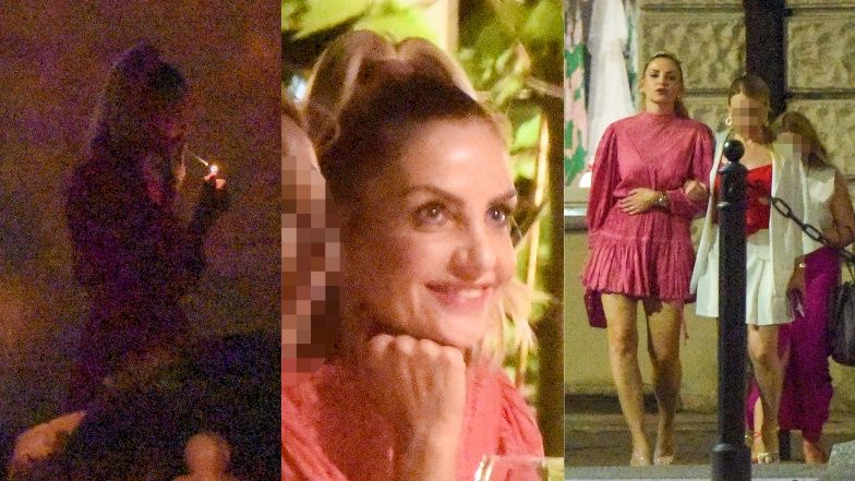 Maja Frykowska na wieczornym wypadzie z koleżankami