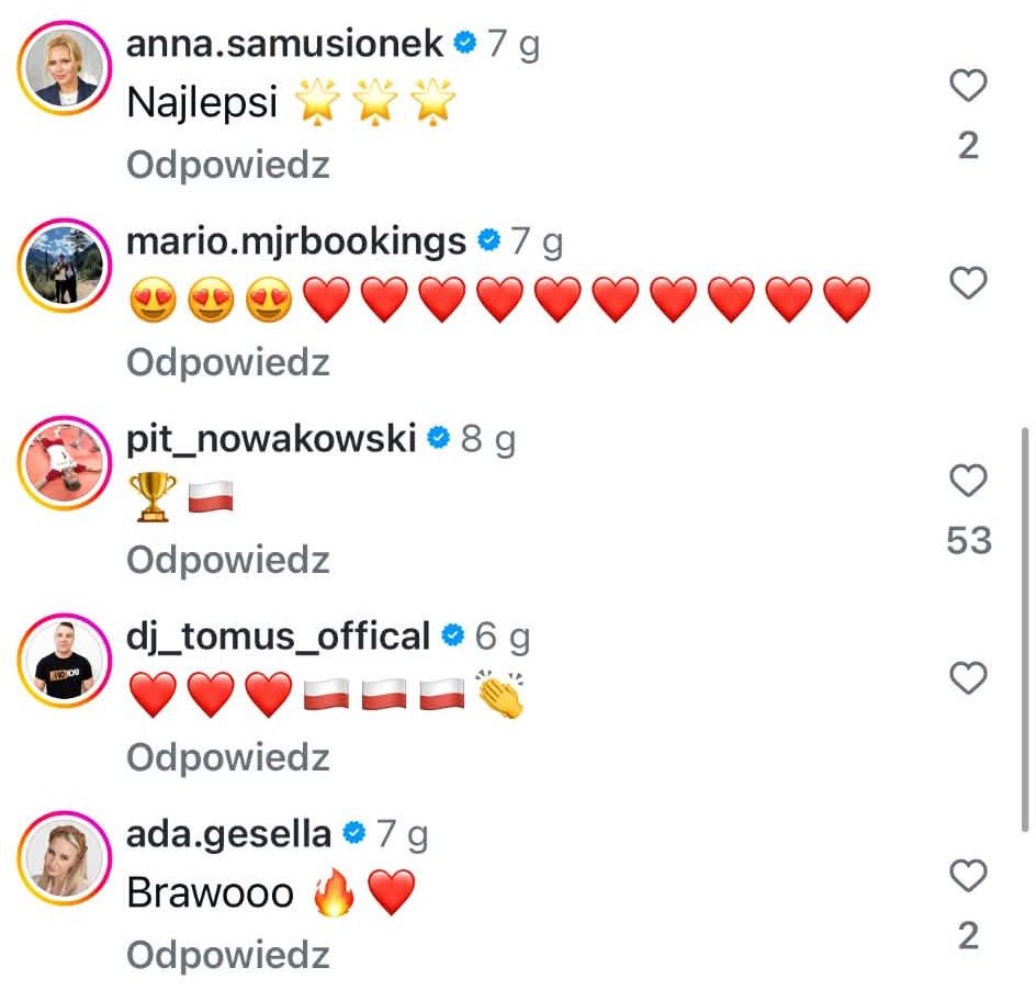 Gwiazdy gratulują