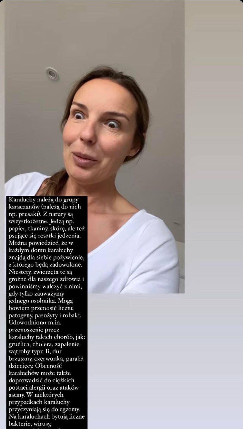 Agnieszka Włodarczyk relacjonuje spotkanie z karaluchem
