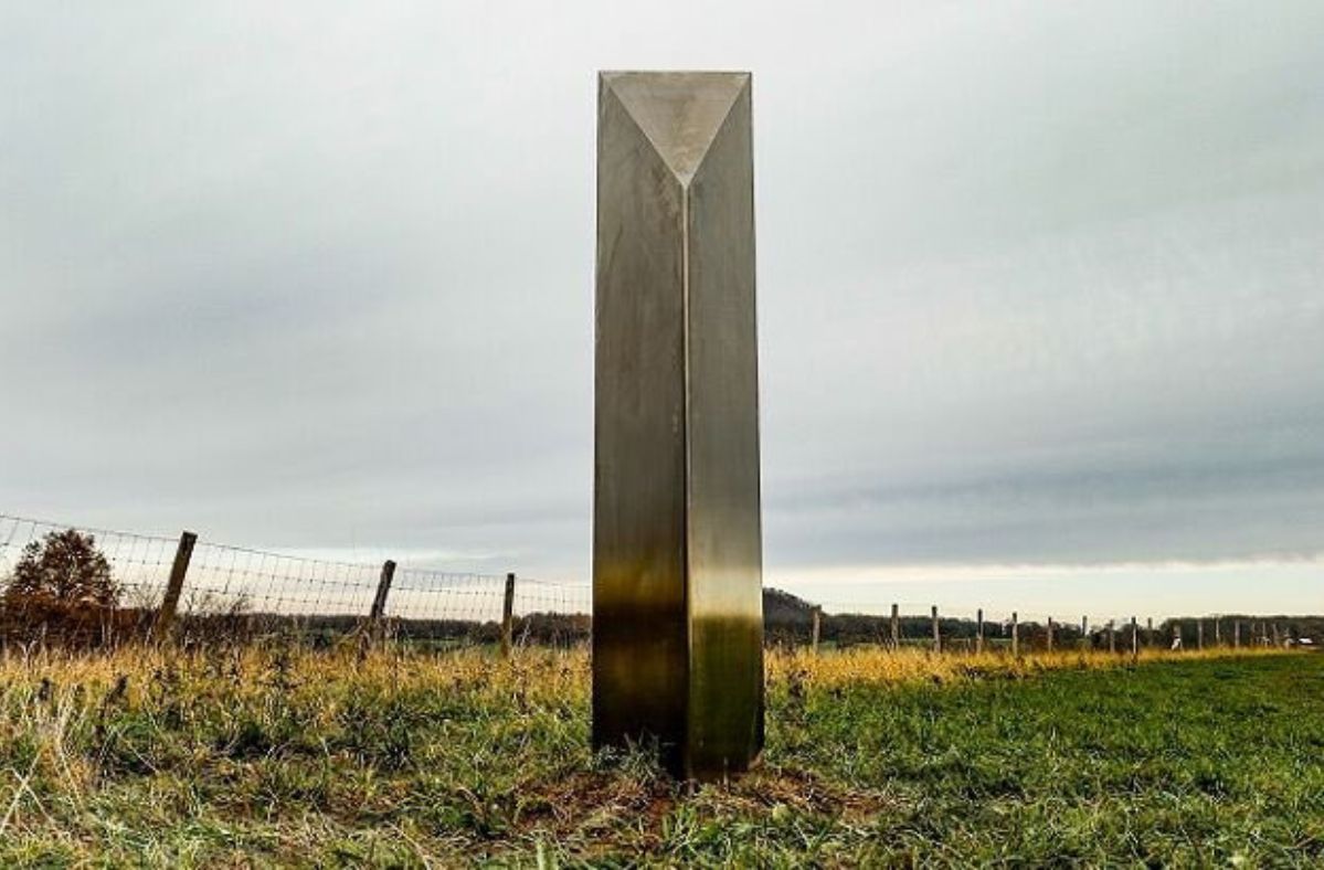 In Wales, a mysterious, metal monolith has appeared.