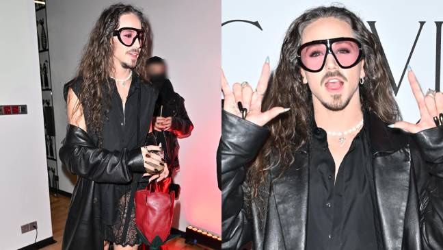 Michał Szpak odsłania umięśnione nogi w koronkowej mini