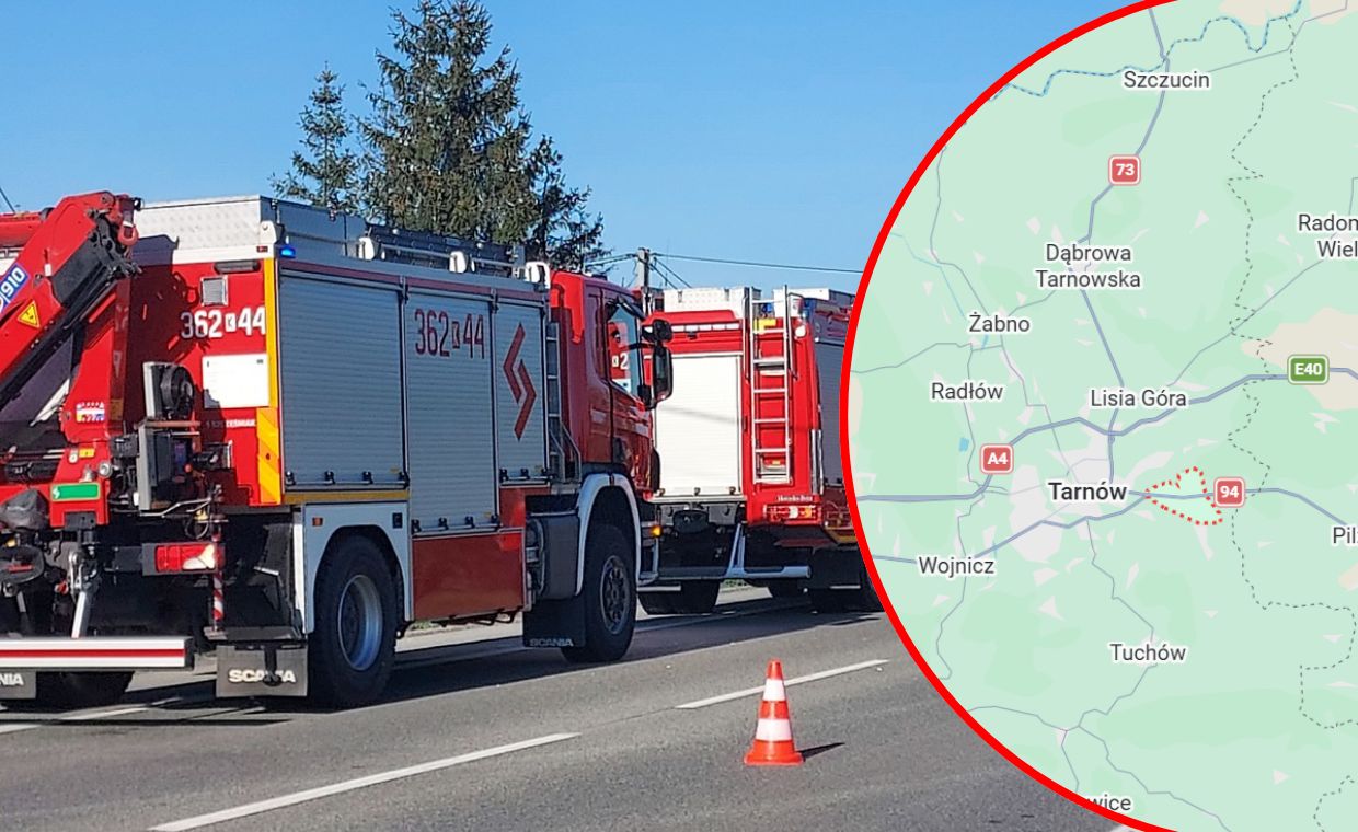 Tir zderzył się czołowo z dostawczakiem. Kierowca nie miał szans