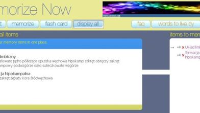 Sposób na zapamiętywanie - Memorize Now 1