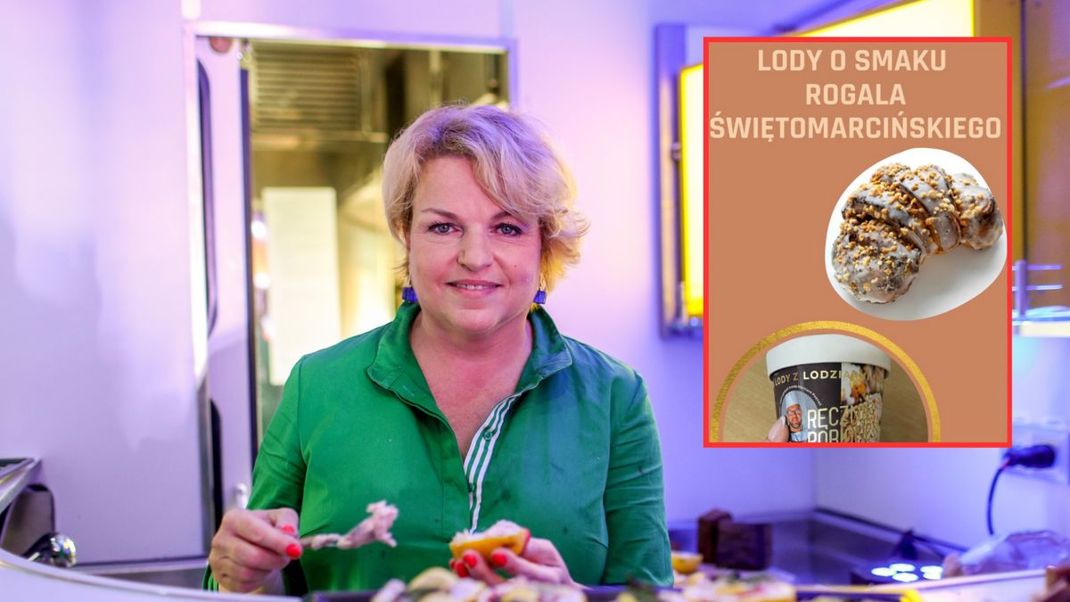 Katarzyna Bosacka spróbowała Rogala Świętomarcińskiego pod postacią...lodów
