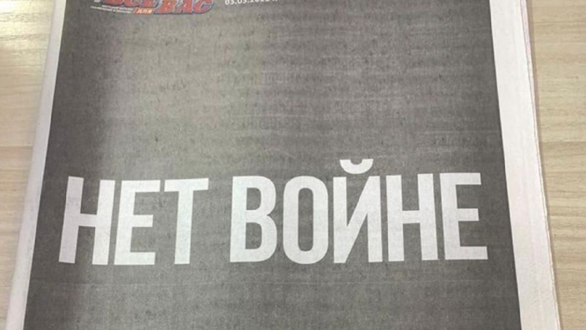 Rosyjska gazeta zbanowana. Miała wymowny tytuł