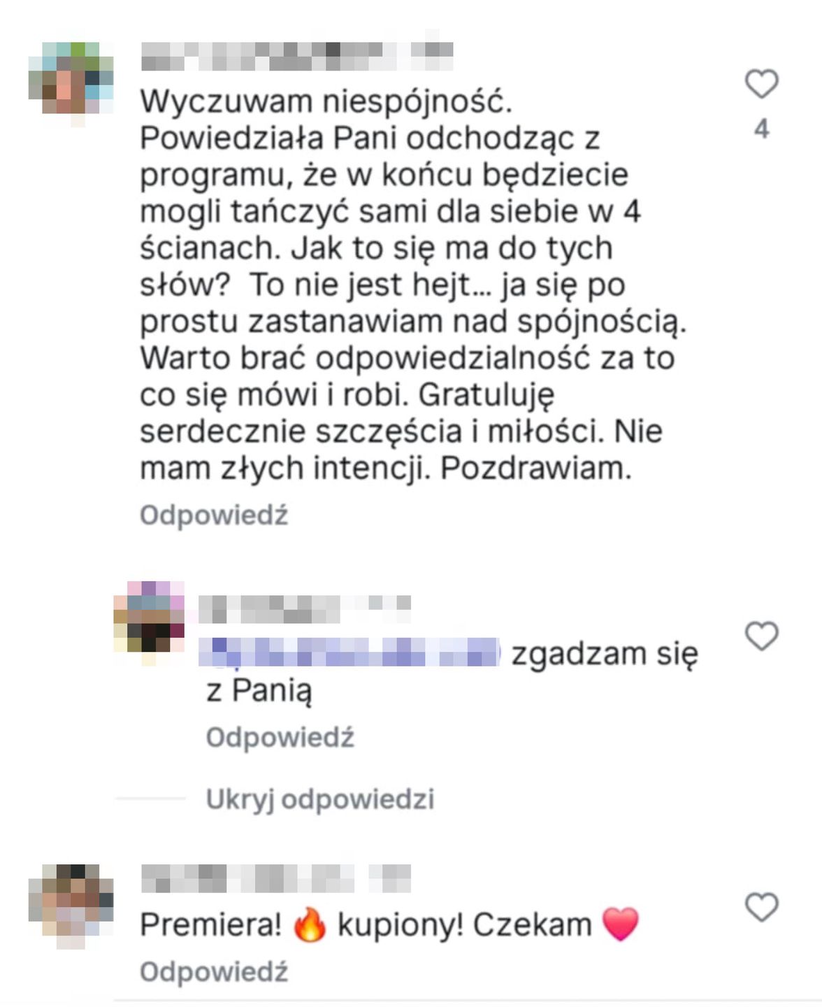 Reakcja internautów na spektakl Kaczorowskiej i Rogacewicza