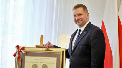 Przemysław Czarnek otrzymał Platynowy Medal Polonia Minor. Uzasadnienie zadziwia