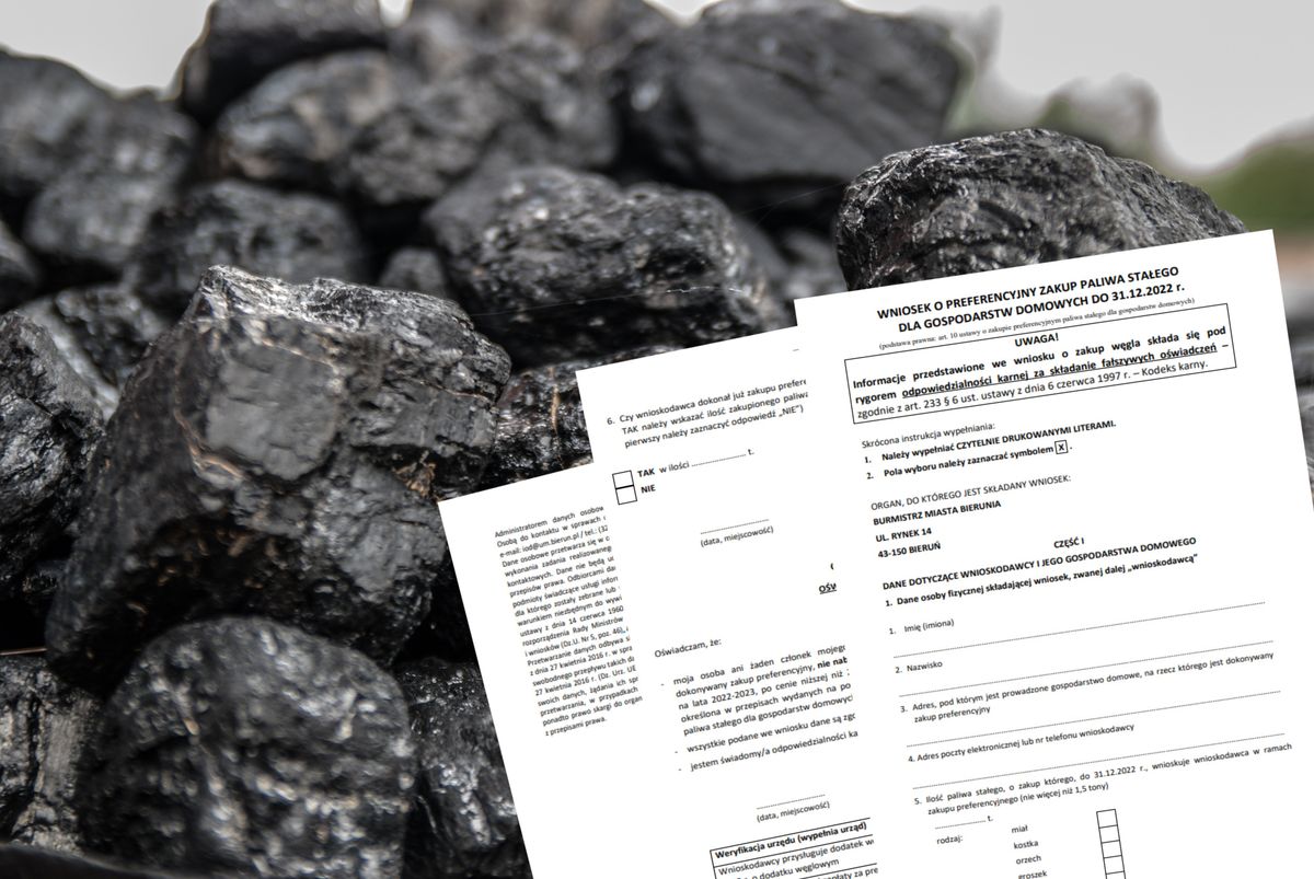 Wniosek o węgiel od gminy. Rusza sprzedaż węgla po preferencyjnej cenie