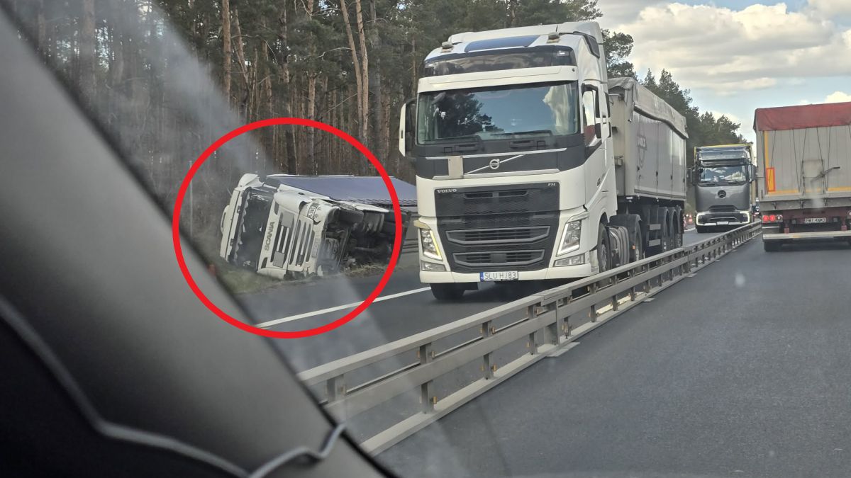 Wypadek na autostradzie A1