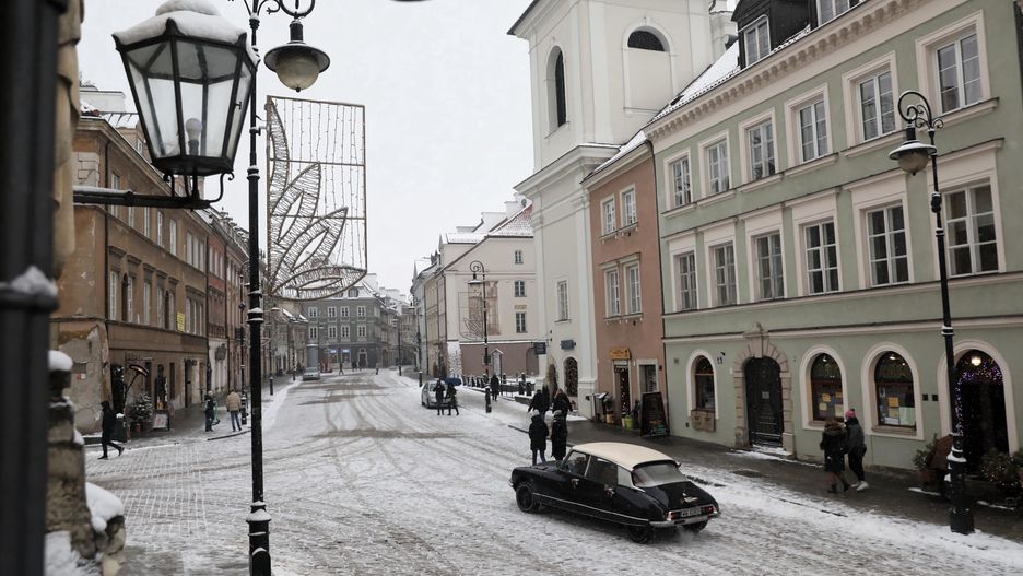 Warszawa. W sobotę termometry pokażą - 5 st. C.