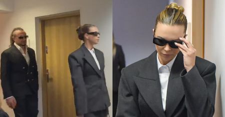 Sandra Kubicka i Baron za kulisami rozprawy rozwodowej - razem spędzali przerwy i weszli na ogłoszenie wyroku (WIDEO)