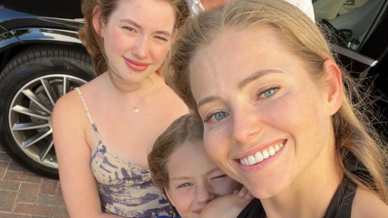 Agata Rubik z córkami