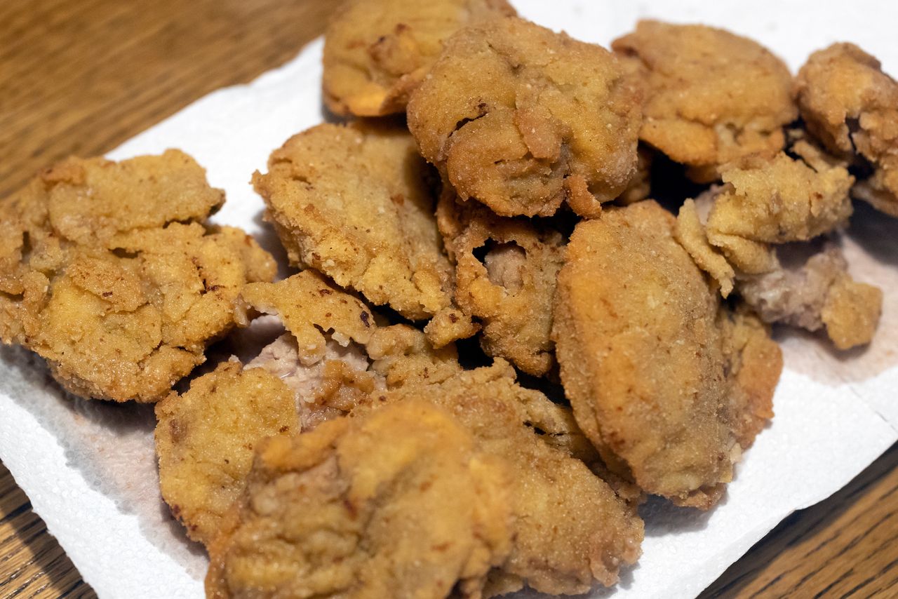 Bycze jądra w chrupiącej panierce