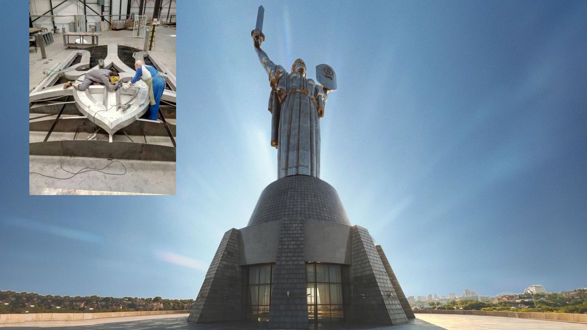 Pomnik Matki Ojczyzny zyska nową ozdobę, herb Ukrainy zastąpi radziecki symbol