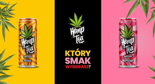 W Żabce  nowa marka napojów Hemp Tea Energia