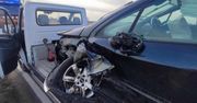 Kompletnie pijany kierowca osobówki zderzył się z ciężarówką