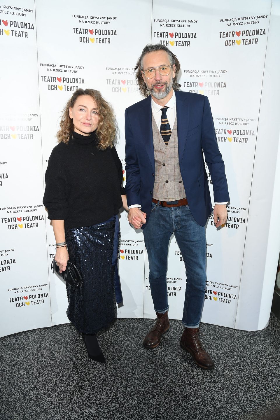 Szymon Majewski z żoną