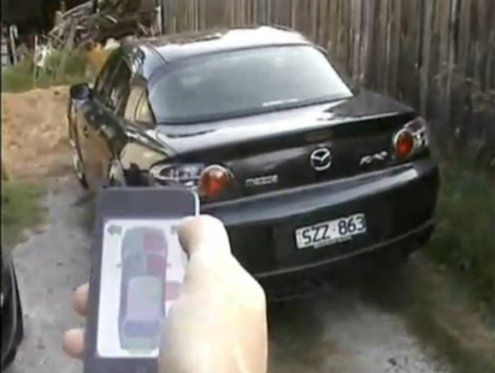 Mazda RX-8 kontrolowana za pomocą iPoda touch