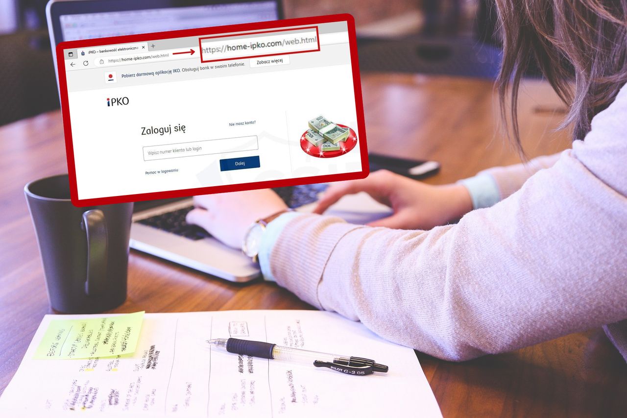 Podszywają się pod PKO BP. Cyberprzestępcy w formie