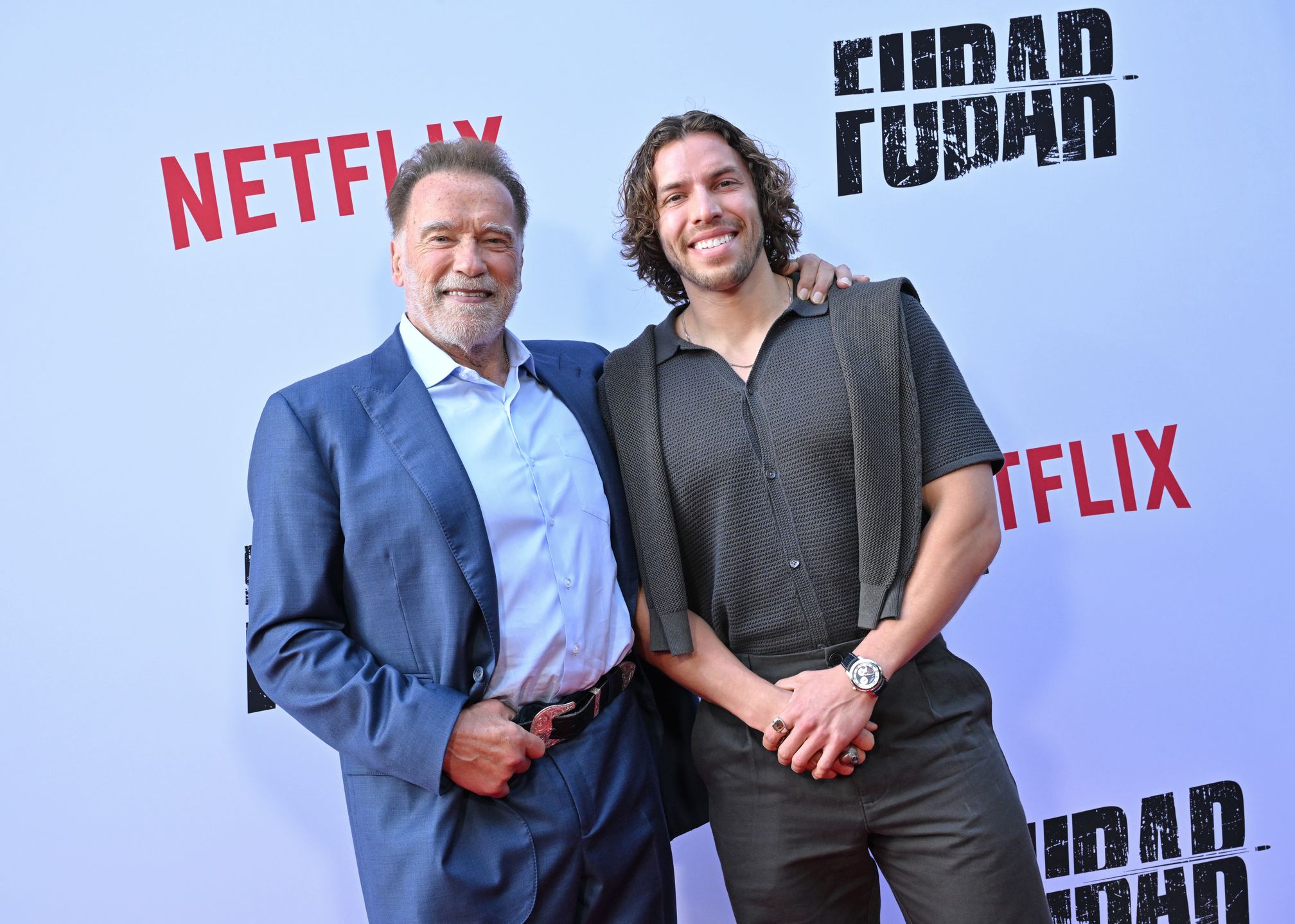 Arnold Schwarzenegger z synem, Josephem
