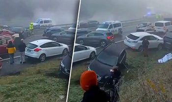 Gigantyczny karambol na północy Europy. Wszystko przez "czarny lód"