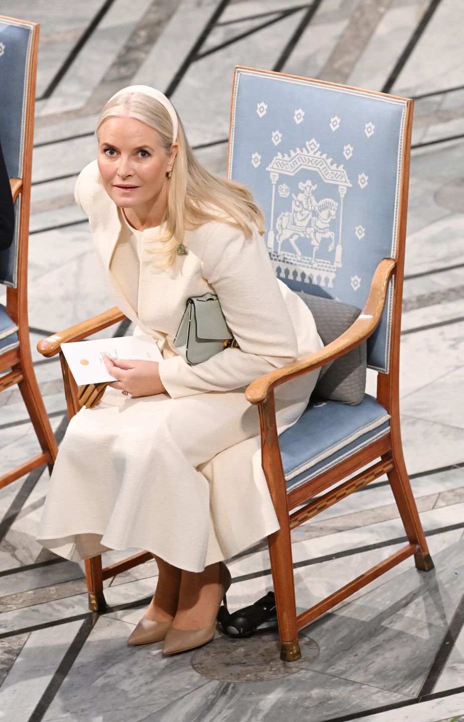 Nobel Peace Prize Ceremony 2025
OSLO, NORWAY - DECEMBER 10: Norwegian Crown Princess Mette-Marit attends the Nobel Peace Prize ceremony where Venezuelan politician Maria Corina Machado is the recipient of this years Nobel Peace Prize at Oslo City Hall on December 10, 2025 in Oslo, Norway. (Photo by Rune Hellestad/Getty Images)
Rune Hellestad