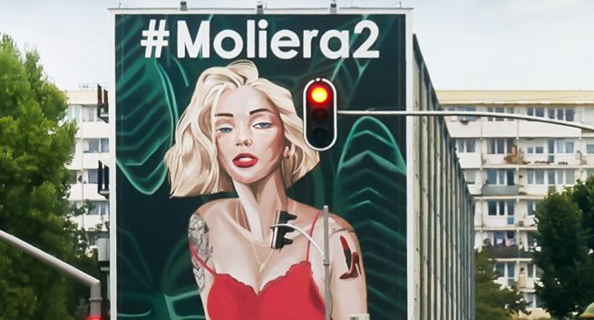 E-sklep Moliera2 promowany na gdańskim muralu
