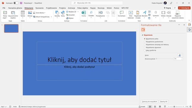Microsoft PowerPoint, jak wstawić i zmienić tło?