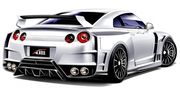 Ostro i szeroko - Nissan GT-R od Axell Auto